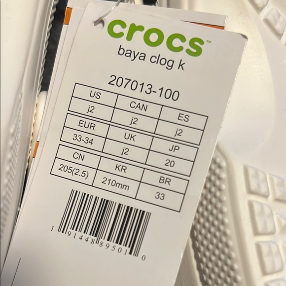 Kids White Crocs Shoes - Picture 3 of 3